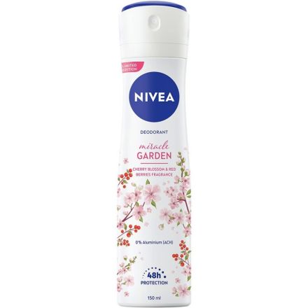 NIVEA MIRACLE GARDEN CHERRY BLOSSOM Дамски део спрей, 150 мл