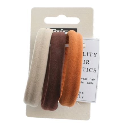 TRISA Кафяви ластици за коса, 3 бр.