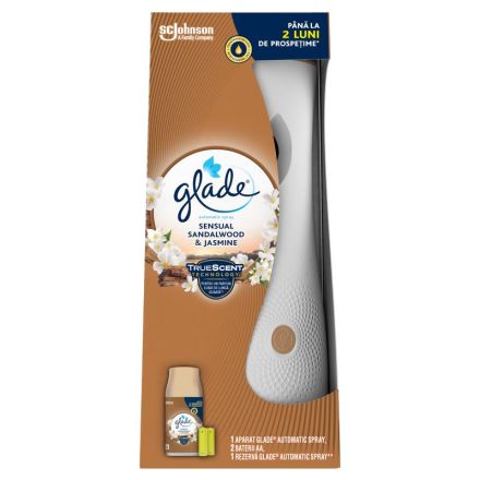 GLADE SENSUAL SANDALWOOD&JASMINE Автоматичен ароматизатор за въздух, 269 мл