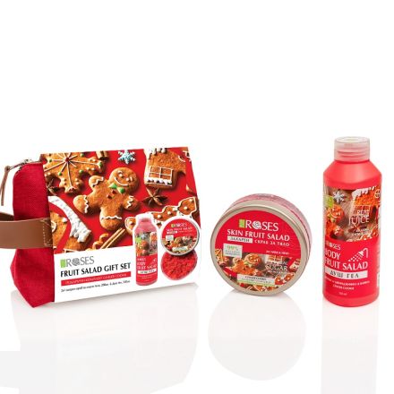 NATURE OF AGIVA GINGER COOKIE Комплект Захарен скраб, 200 мл + Душ гел, 330 мл + несесер
