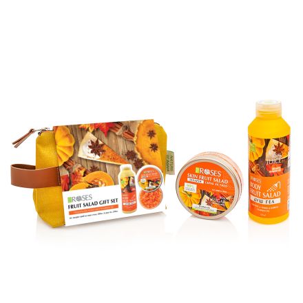 NATURE OF AGIVA PUMPKIN PIE Комплект Захарен скраб, 200 мл + Душ гел, 330 мл + несесер
