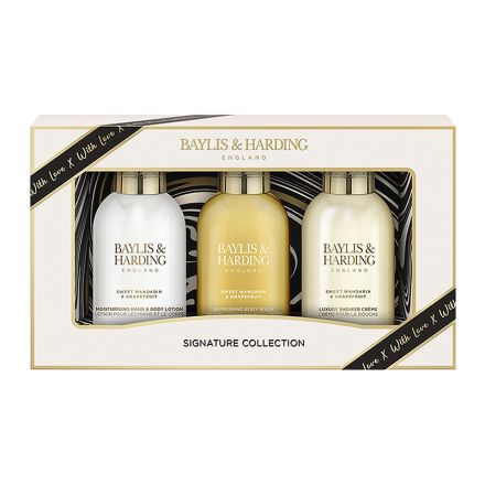 BAYLIS & HARDING MANDARIN&GRAPEFRUIT Комплект Измивен гел за тяло, 100 мл + Душ крем, 100 мл + Лосион за ръце и тяло, 100 мл