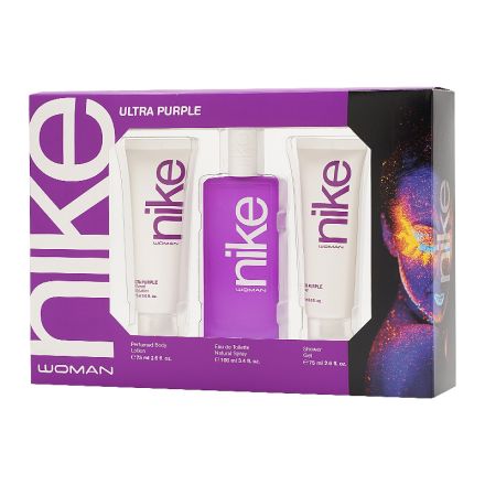 NIKE ULTRA PURPLE Комплект Тоалетна вода, 100 мл + Душ гел, 75мл + Лосион за тяло , 75 мл