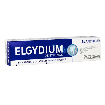 ELGYDIUM WHITENING Паста за зъби избелваща с микро-пулверизирани частици натриев бикарбонат, 75 мл