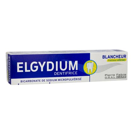 ELGYDIUM WHITENING Паста за зъби избелваща с вкус свеж лимон, 75 мл