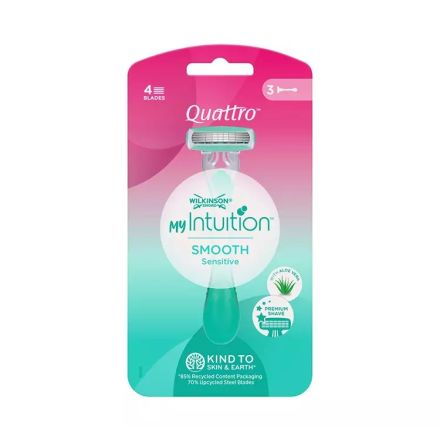 WILKINSON MY INTUITION SMOOTH SENSITIVE Дамска самобръсначка, 3 бр