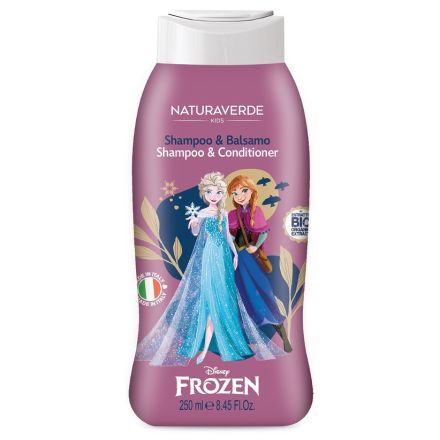 NATURAVERDE DISNEY FROZEN Детски шампоан и балсам 2в1, 250мл