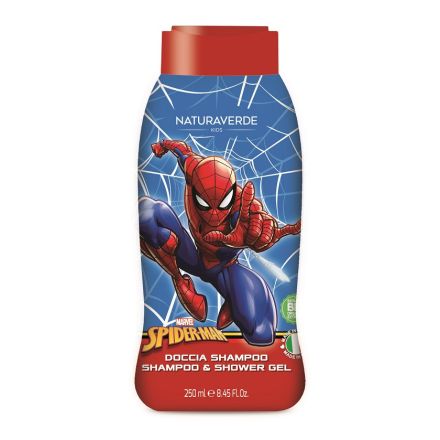 NATURAVERDE SPIDER-MAN Детски шампоан и душ гел, 250 мл. 