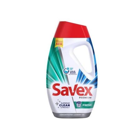 SAVEX PREMIUM FRESH Течен перилен препарат, 21 пранета