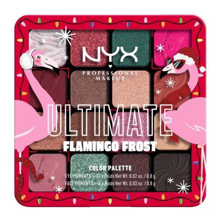NYX PROFESSIONAL MAKE UP FLAMINGO FROST ULTIMATE Палитра за грим, 16 цв