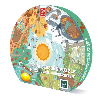 HAPE Образователен пъзел'' Сезони'' 3г+