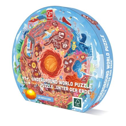HAPE Образователен пъзел ''Центърът на Земята '' 4г+