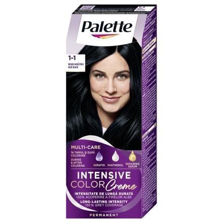 PALETTE INTENSIVE COLOR CREME Боя за коса 1-1- (C1)Blue black 