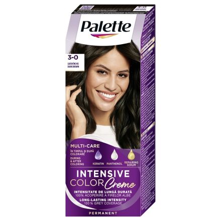 PALETTE INTENSIVE COLOR CREME Боя за коса 3-0 (N2) Dark Brown 