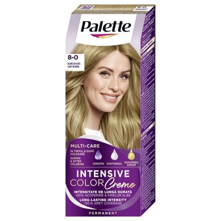 PALETTE INTENSIVE COLOR CREME Боя за коса 8-0 (N7) Light blond 