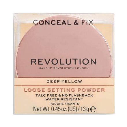 REVOLUTION CONCEAL&FIX DEEP YELLOW Прахообразна пудра
