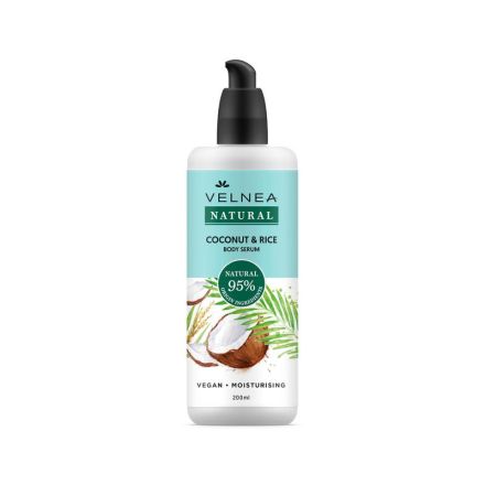 VELNEA NATURAL COCONUT & RICE Серум за тяло, 200 мл