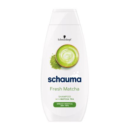 SCHAUMA FRESH MATCHA Шампоан за коса с мазни корени и сухи краища, 400мл.