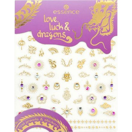 ESSENCE LOVE, LUCK & DRAGONS NAIL Стикери за нокти 01