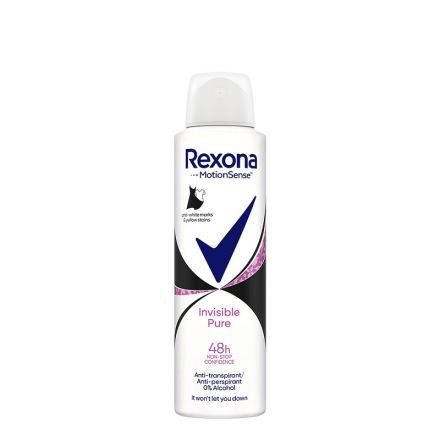 REXONA INVISIBLE PURE Дамски део спрей, 150 мл