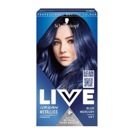 LIVE URBAN METALLICS Боя за коса U67 Blue Mercury