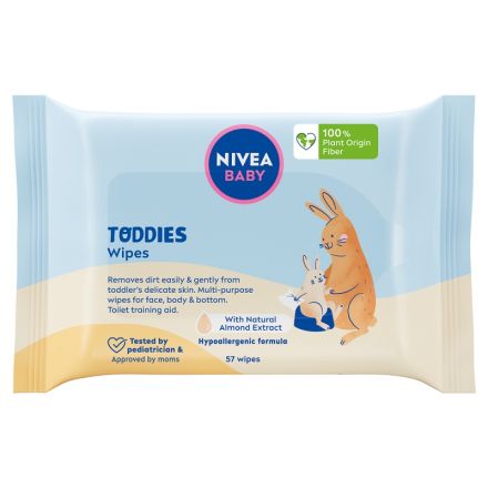 NIVEA BABY TODDIES Мокри кърпички, 57 бр