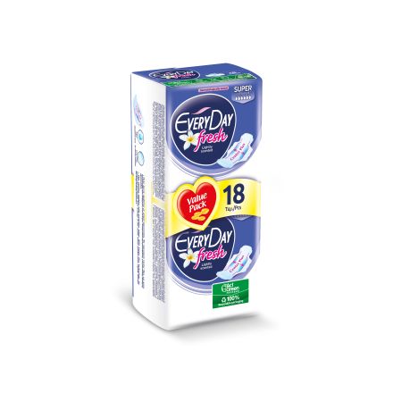 EVERYDAY FRESH SUPER Дамски превръзки , 18 бр.