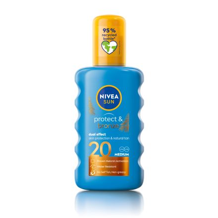 NIVEA SUN PROTECT&BRONZE Слънцезащитен спрей SPF 20, 200 мл