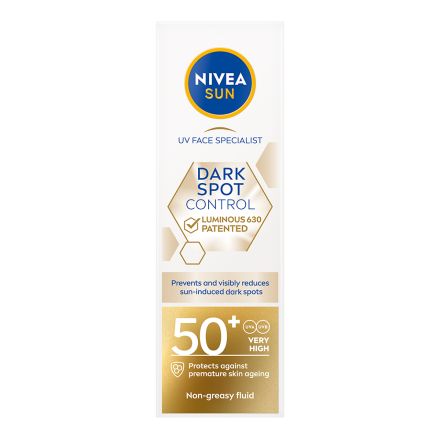 NIVEA SUN Слънцезащитен крем за лице Luminous против пигментация SPF 50+, 40 мл