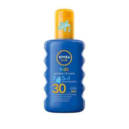 NIVEA SUN Детски цветен слънцезащитен спрей SPF 30, 200 мл