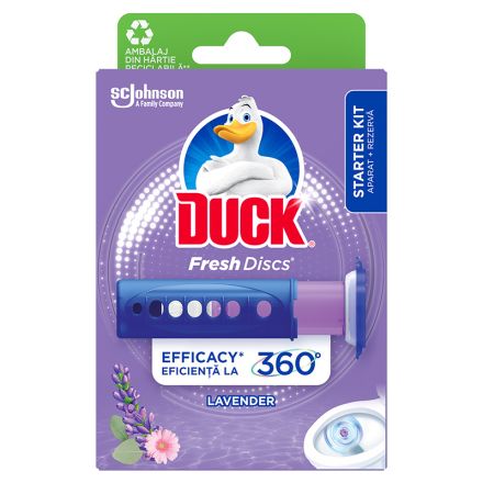 DUCKFRESH DISCS Гел ароматизатор за тоалетна чиния LAVENDER, 36 мл.