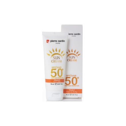 PIERRE CARDIN Слънцезащитен крем за лице и тяло  SPF50+, 75 мл