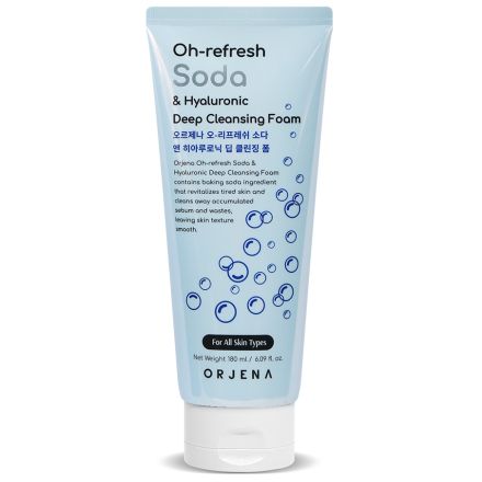 ORJENA OH-REFRESH SODA & HYALURONIC  Дълбоко почистваща пяна, 180 мл.