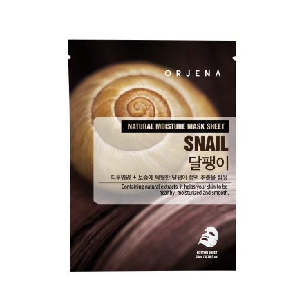 ORJENA NATURAL MOISTURE Маска за лице с охлюв