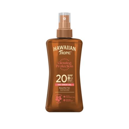 HAWAIIAN TROPIC Озаряващо сухо олио спрей SPF20, 200ml