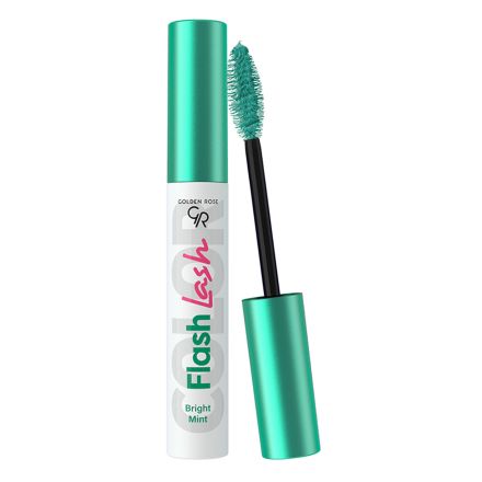 GOLDEN ROSE FLASH LASH Цветна спирала за мигли 01 BRIGHT MINT, 9 мл
