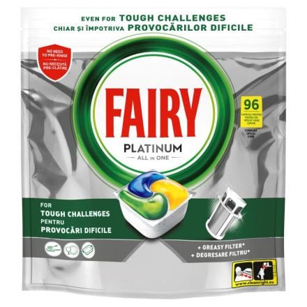 FAIRY PLATINUM ALL IN ONE Таблетки за съдомиялна, 96 бр.
