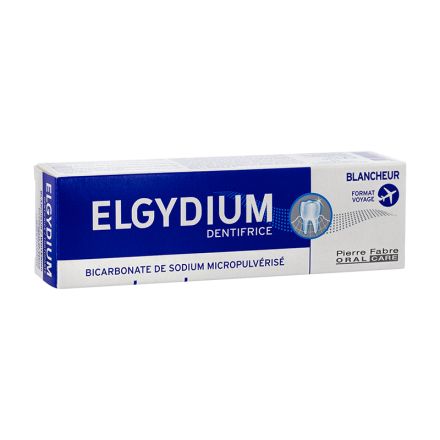 ELGYDIUM WHITENING Паста за зъби с микро-пулверизирани частици натриев бикарбонат, 50 мл.
