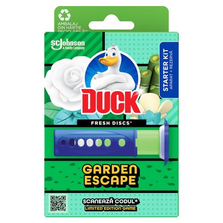  DUCK GARDEN ESCAPE Свежи дискове ароматизатор за тоалетна чиния, 36мл.