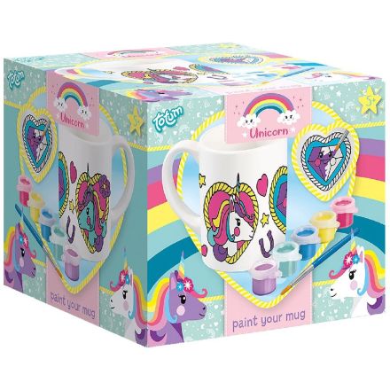 TOTUM Оцвети сам - Стилна чаша с Еднорог 