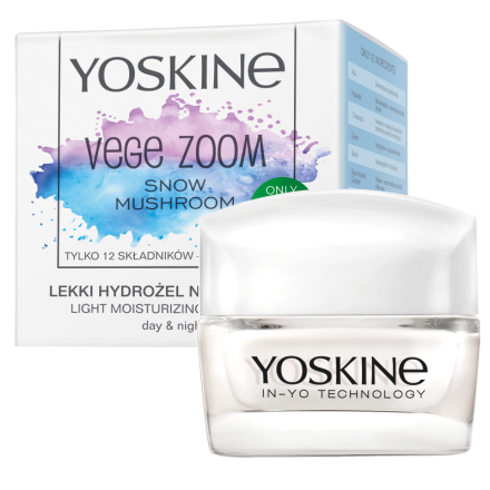 YOSKINE VEGE ZOOM Moistruising Hydrogel Дневен/Нощен крем с гъби, 50мл.