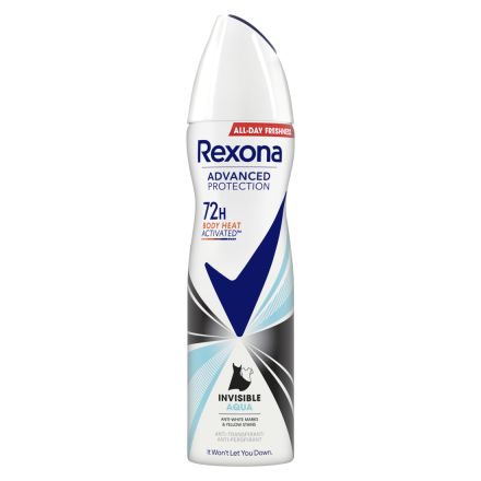 REXONA ADVANCED PROTECTION Invisible Aqua Дамски део спрей, 150 мл