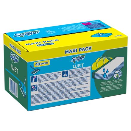 SWIFFER WET Влажни рефила за почистване на под, 40 бр.