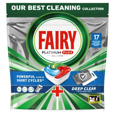 FAIRY PLATINUM PLUS Таблетки за съдомиялна, 17 бр.