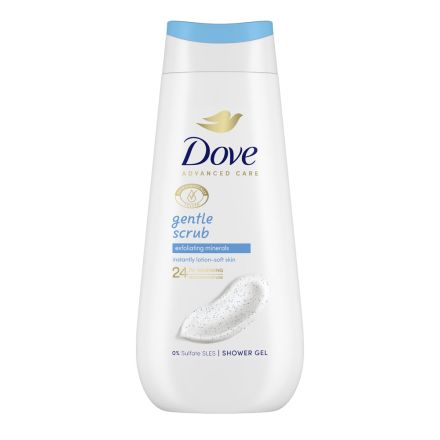 DOVE ADVANCED CARE Душ гел Ексфолиращ, 225 мл