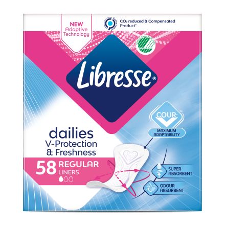 LIBRESSE Ежедневни дамски превръзки normal, 58 бр.
