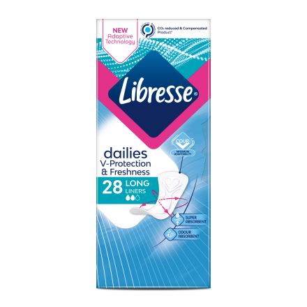 LIBRESSE LONG Ежедневни дамски превръзки, 28бр