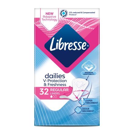 LIBRESSE DAILY FRESH Дамски превръзки NORMAL, 32 бр.