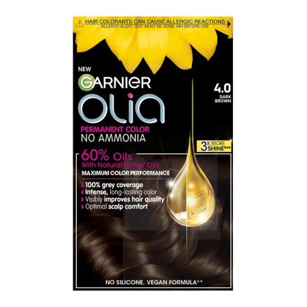 GARNIER OLIA Боя за коса, 4.0 Тъмно кестеняво