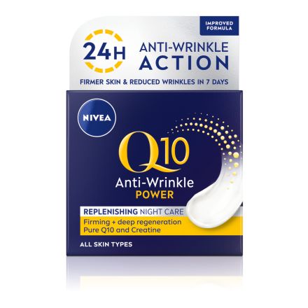 NIVEA Q10+ Нощен крем против бръчки, 50 мл.